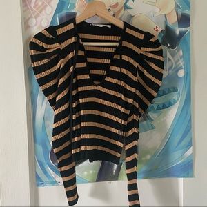 NWT zara stripped blouse